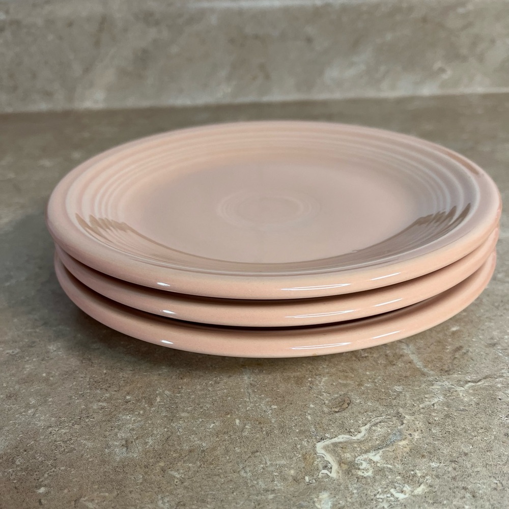 Fiestaware Pink Bread Plates